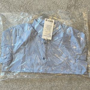 Lululemon Down To The Wire shirt. NWT. French Blue. Size L